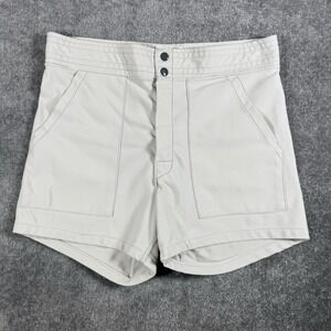 70s VTG Sand Stretch Sand Knit Shorts Men's Large Gray Uniform Talon